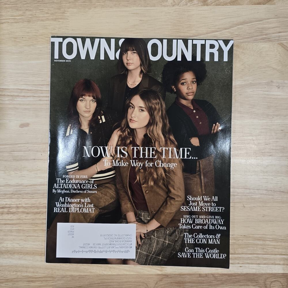 Town & Country Magazine November 2025 • Broadway • Avery Colvert • Sesame Street